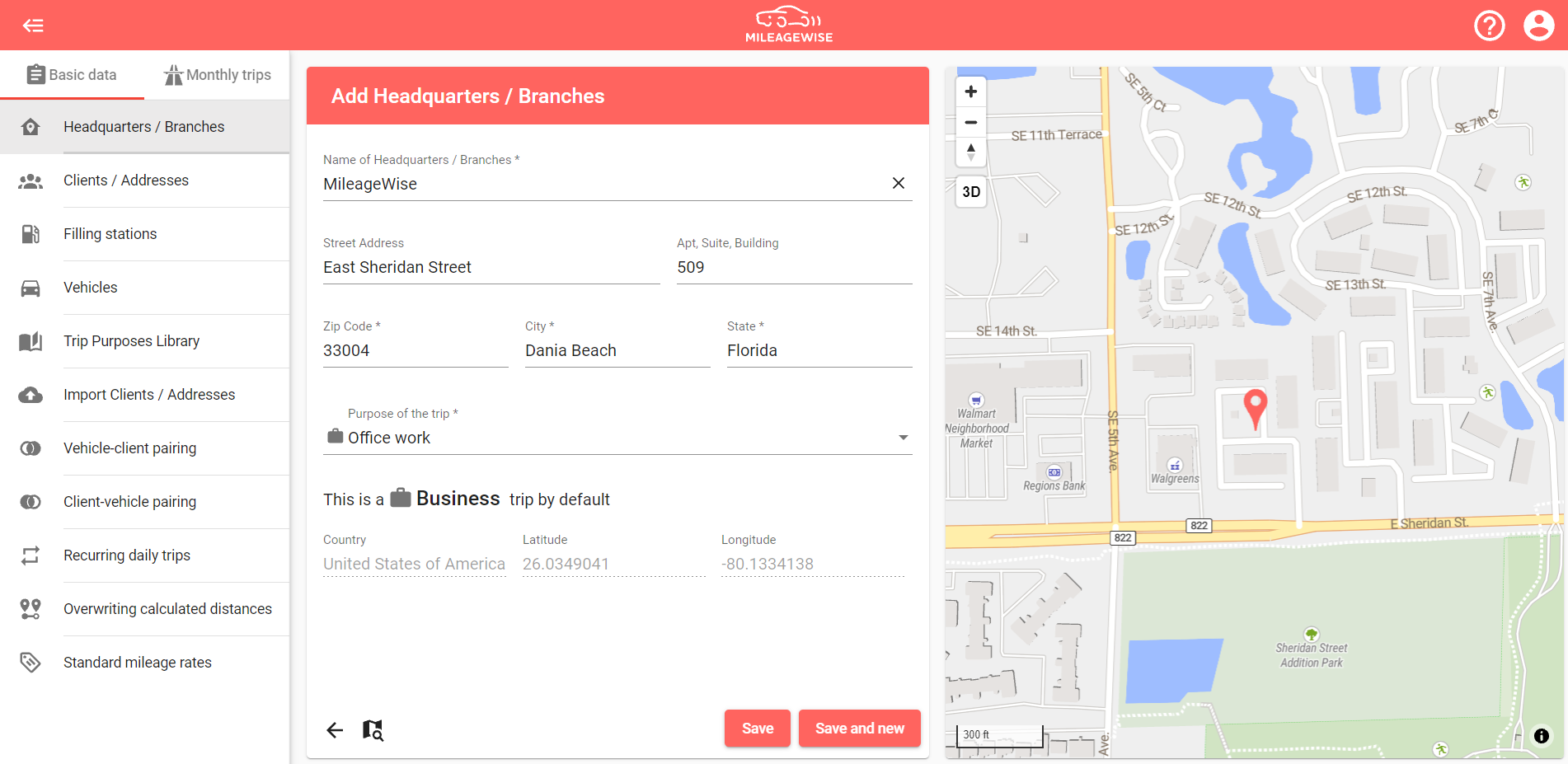 Mileage From Address To Address How To Search By Address - Step By Step - Mileagewise Help