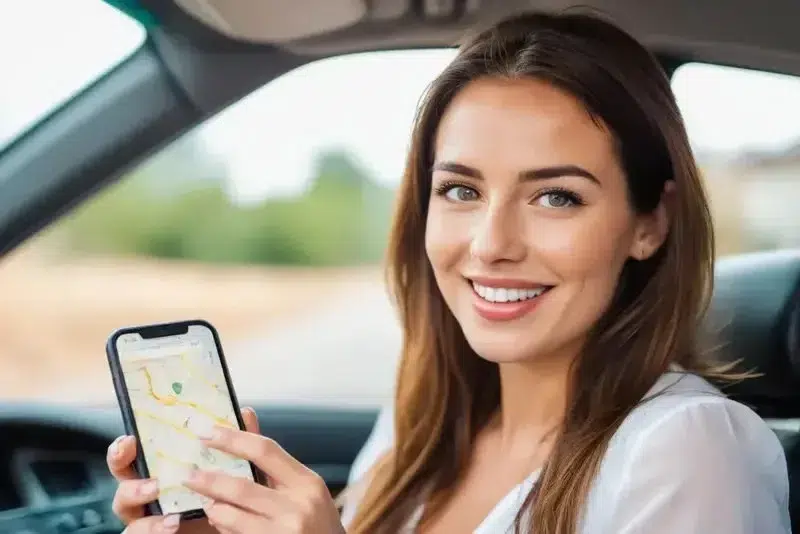 mileage tracker for car is shown on the screen