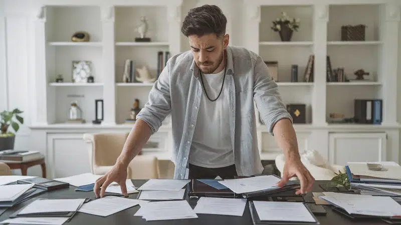 man frustrated because he didn't use a mile tracker for work