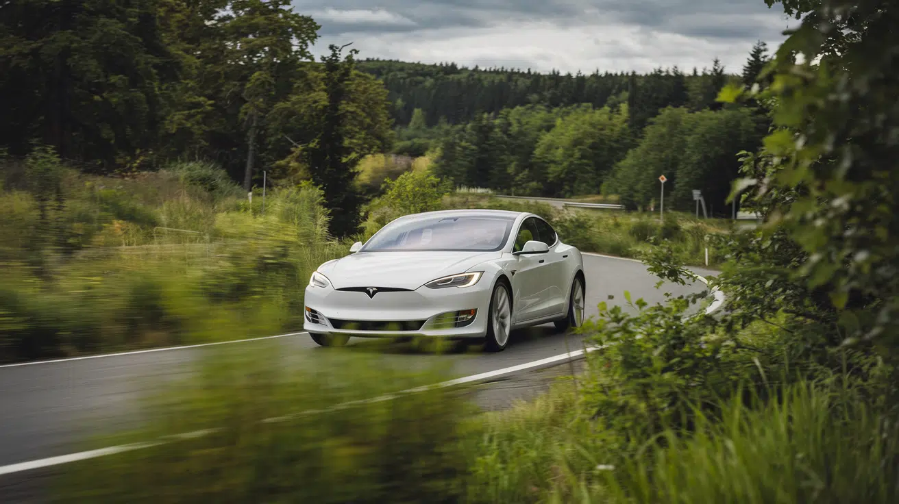 tesla navigation system drive by test