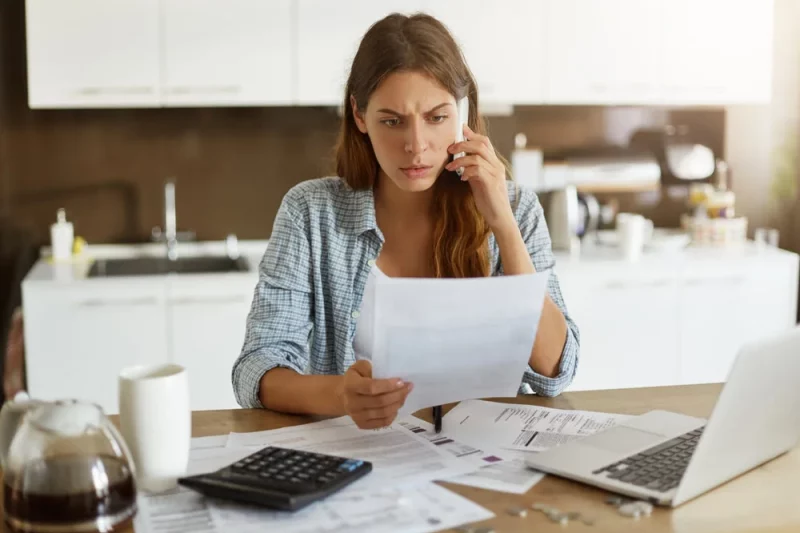 woman realizes she overpayed in taxes