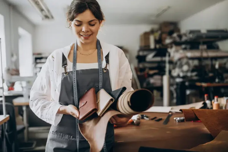 young woman starts a small business